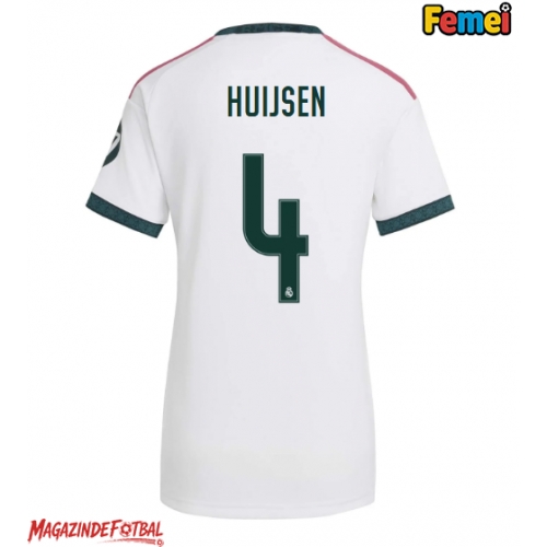 Real Madrid Dean Huijsen #4 Tricou Fotbal Replică 2026-27 Femei Acasa Real Madrid Dean Huijsen #4 Tricou Fotbal Replică 2026-27 Femei Acasa